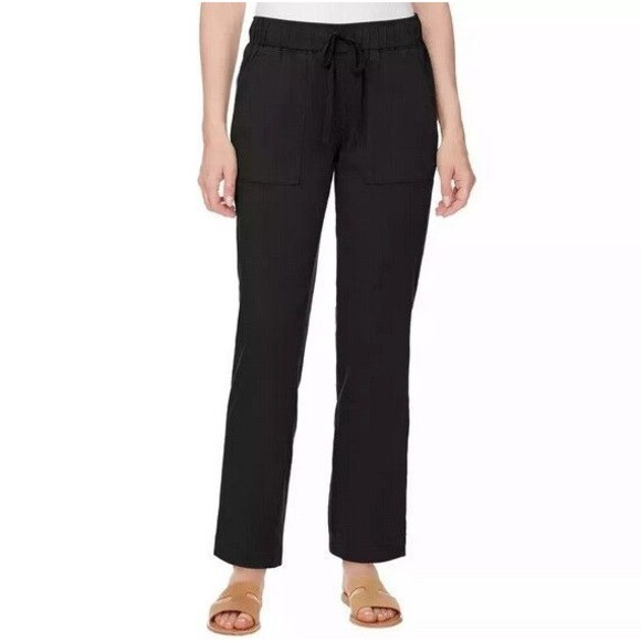 NWT Buffalo David Bitton Women's Soft Tencel Pull-On Pants Black - Picture 1 of 4